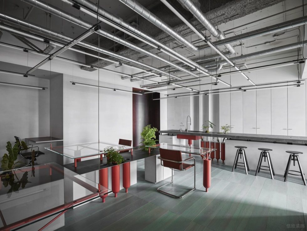 機械工業風辦公室裝修設計綠色植物裝飾 機械工業風辦公室裝修設計綠色植物裝飾