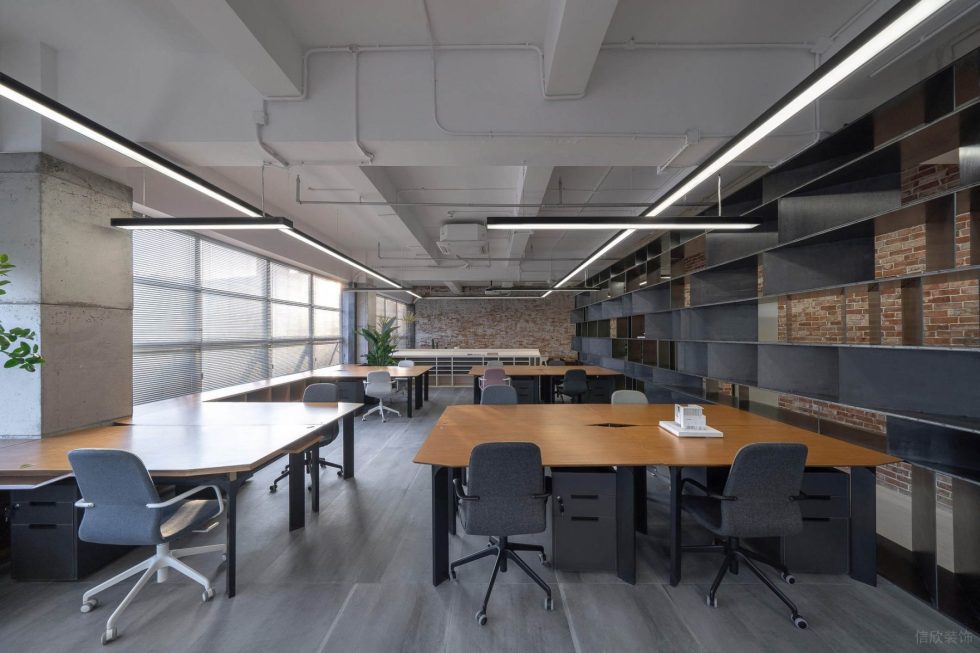 美式工業(yè)風(fēng)辦公室裝修設(shè)計(jì)黑色線條吊燈 美式工業(yè)風(fēng)辦公室裝修設(shè)計(jì)黑色線條吊燈