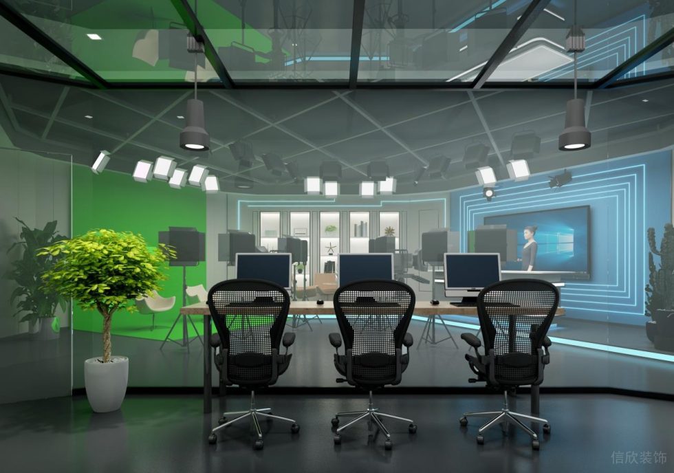 工商銀行現代風格直播間虛擬導播室 工商銀行現代風格直播間虛擬導播室