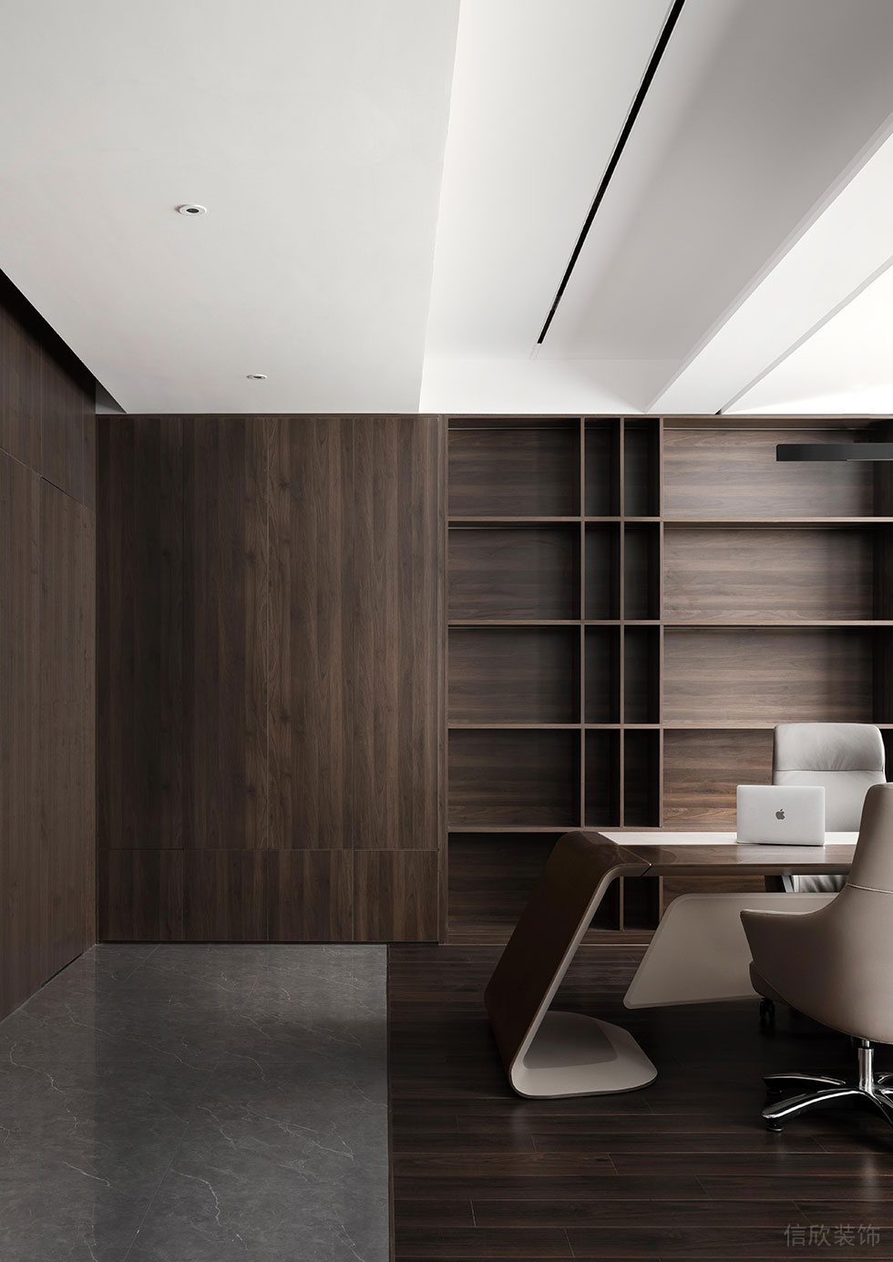 深圳南山科技園中航工業(yè)南航大廈新中式原木風辦公室裝修案例 辦公室 (2)