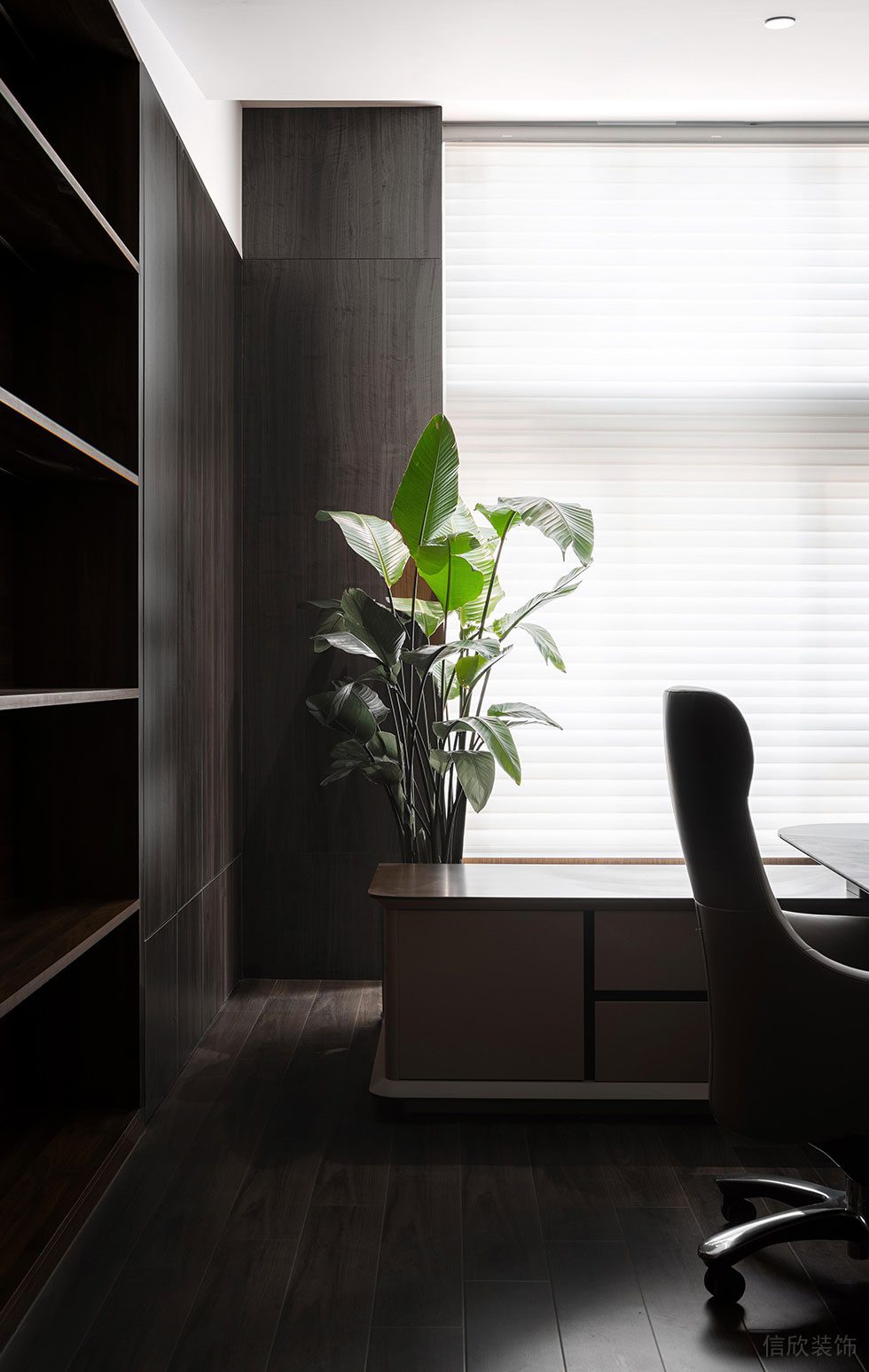 深圳南山科技園中航工業(yè)南航大廈新中式原木風辦公室裝修案例 辦公室 (3)