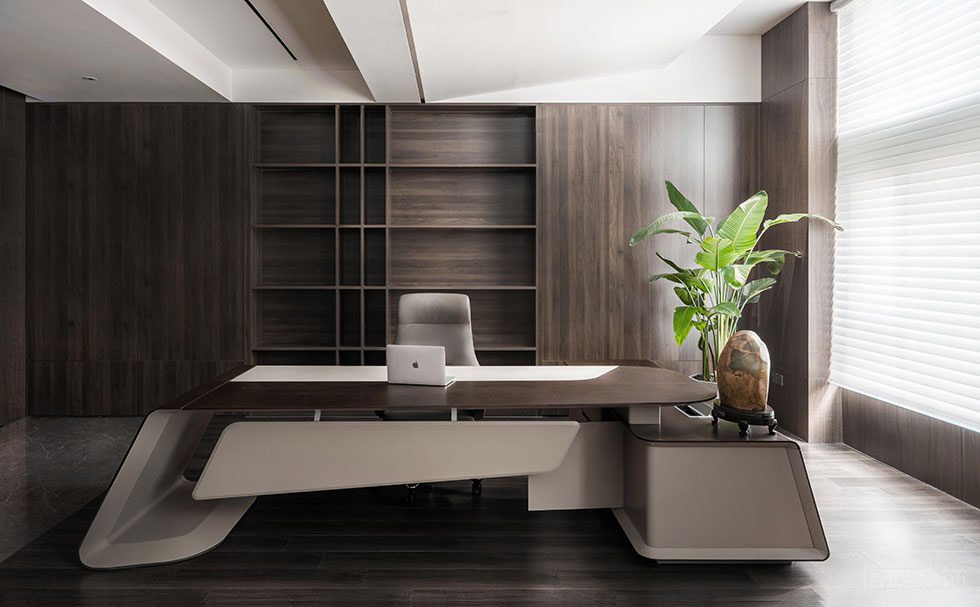 深圳南山科技園中航工業(yè)南航大廈新中式原木風辦公室裝修 辦公室