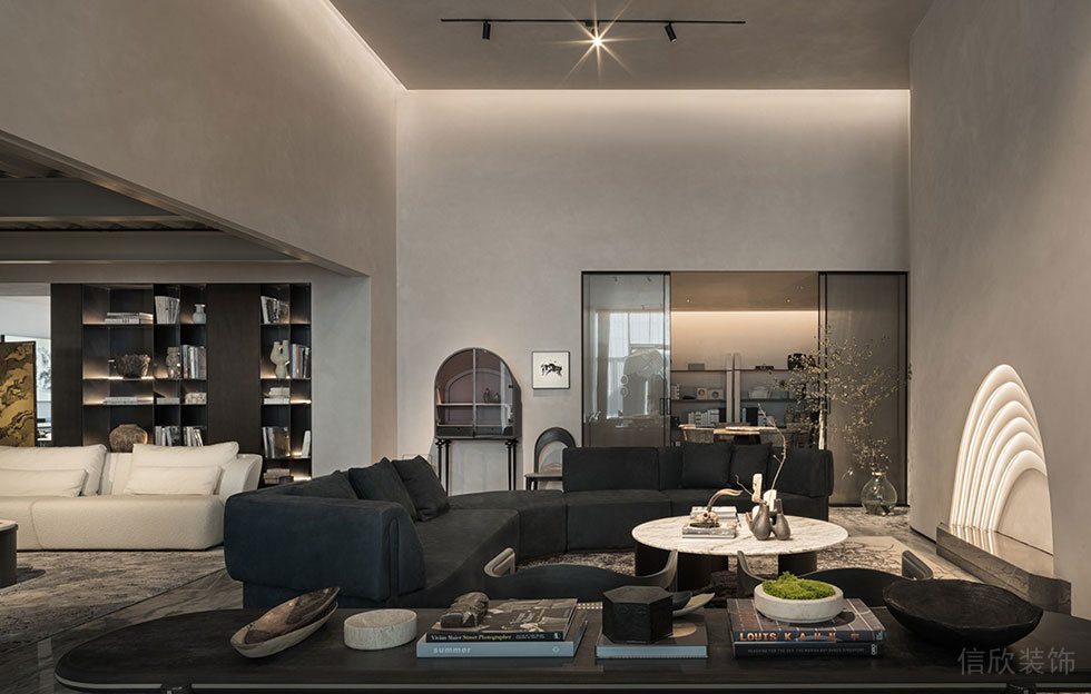 深圳南山區華僑城智慧廣場現代簡約時尚風格辦公室裝修設計方案 貓咪雕塑