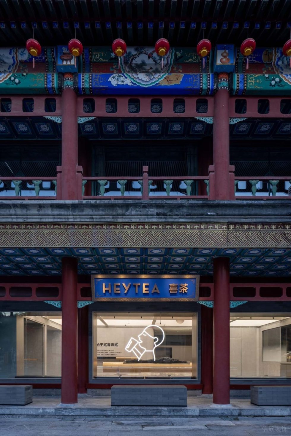 深圳市現(xiàn)代極簡(jiǎn)風(fēng)飲品店古風(fēng)門頭裝修設(shè)計(jì)