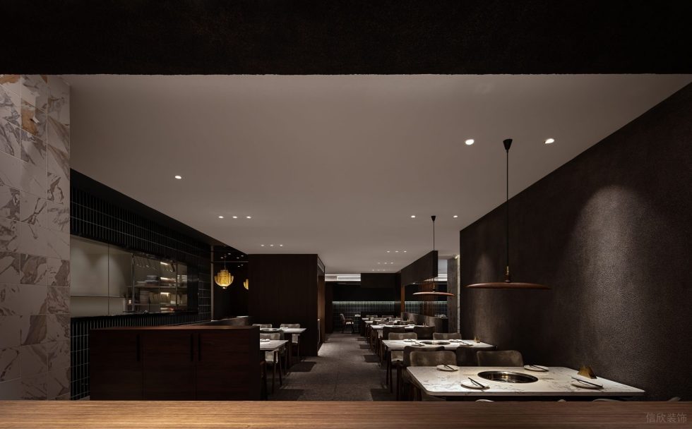 現(xiàn)代輕奢風(fēng)火鍋店大堂雅座區(qū)裝修設(shè)計(jì)圖