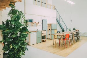 原木風創(chuàng)意工作室裝修設(shè)計 茶水間及用餐區(qū)