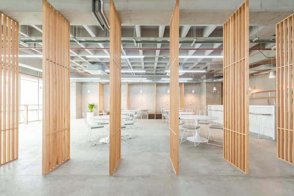 原木工業(yè)風(fēng)辦公室裝修設(shè)計原木色活動隔斷 原木工業(yè)風(fēng)辦公室裝修設(shè)計原木色活動隔斷