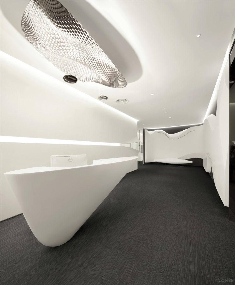 灰白色現(xiàn)代風(fēng)辦公室裝修設(shè)計灰白色前廳 灰白色現(xiàn)代風(fēng)辦公室裝修設(shè)計灰白色前廳