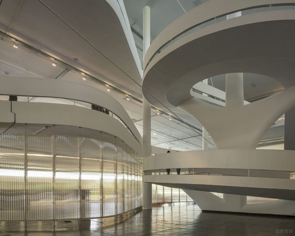 現(xiàn)代藝術建筑項目展廳裝修方案 樓體內(nèi)部結構