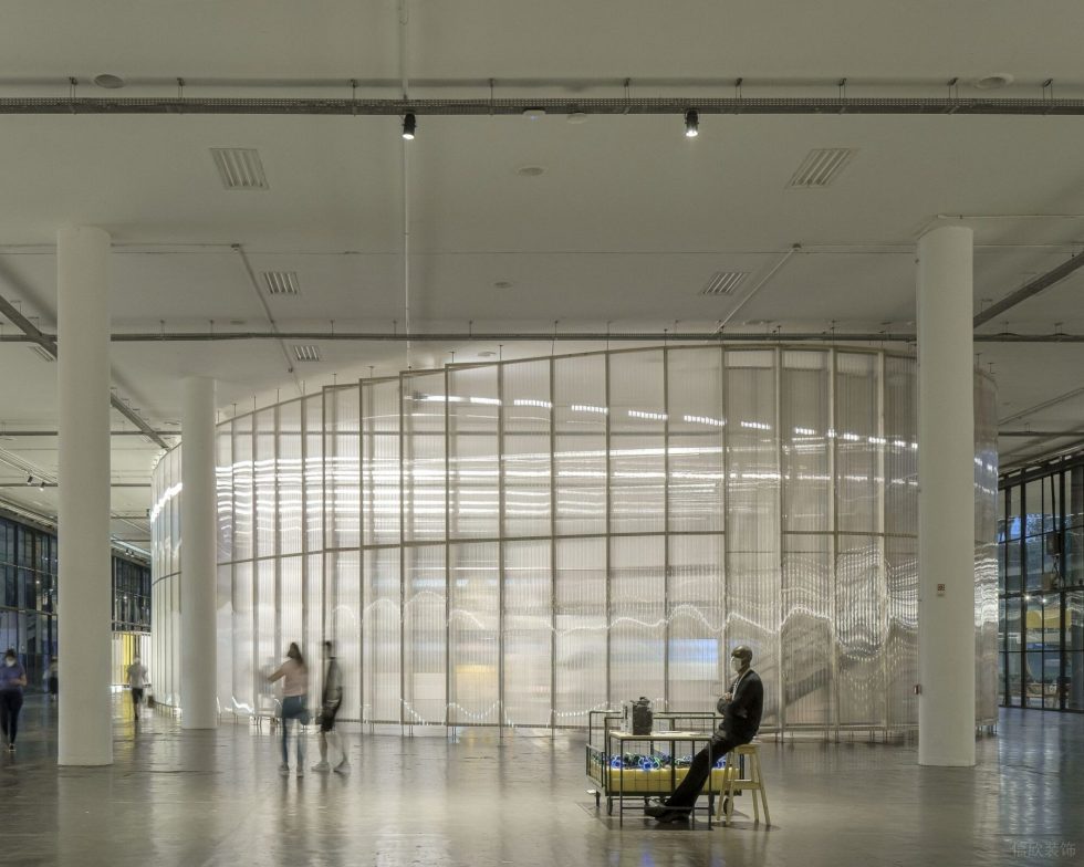 現(xiàn)代藝術建筑項目展廳裝修方案 入口前臺大廳