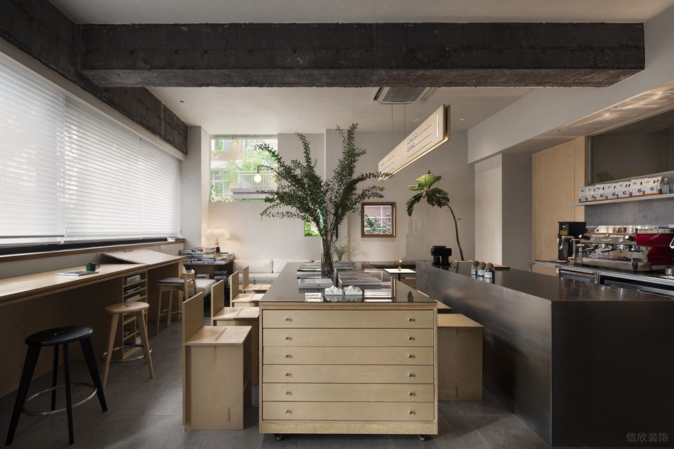 淡色簡約風(fēng)辦公室裝修設(shè)計休閑接待廳效果圖