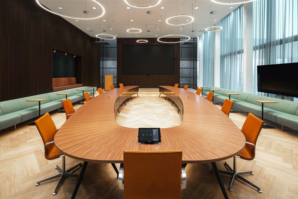 深暖色現代簡約風辦公室裝修設計暖色調會議室 深暖色現代簡約風辦公室裝修設計暖色調會議室