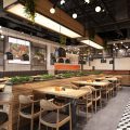 深圳寶安西鄉(xiāng)快餐店中間餐區(qū)裝修設(shè)計(jì)