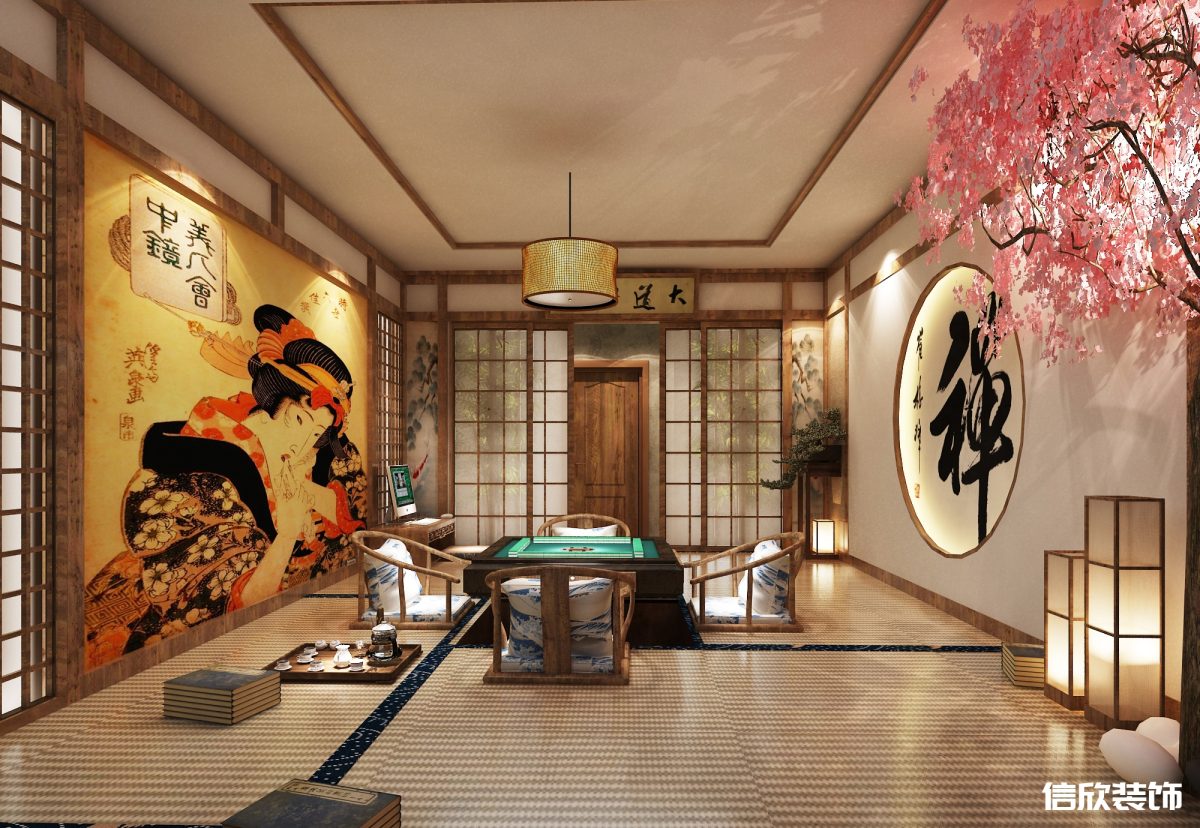 深圳寶安西鄉(xiāng)棋日式棋牌室裝修設(shè)計(jì)
