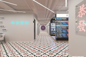 深圳羅湖東門(mén)網(wǎng)紅棋牌室入口休息區(qū)裝修設(shè)計(jì)