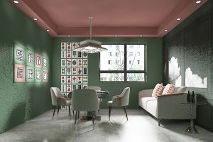 深圳龍華民治綠色棋牌室裝修設(shè)計(jì)