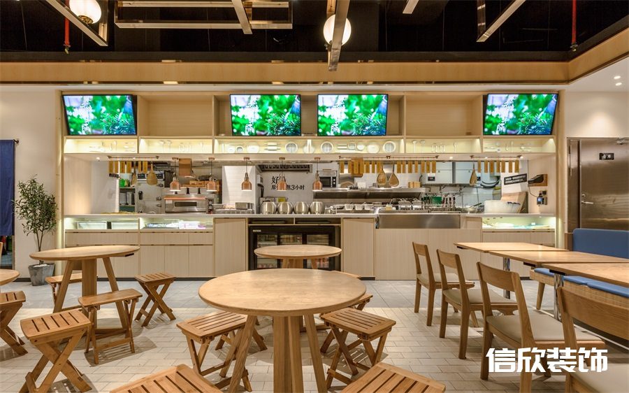 深圳羅湖筍崗牛腩飯快餐店菜牌裝修設計