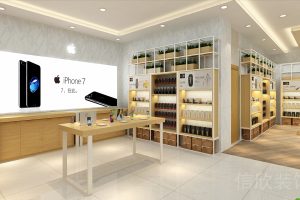 Vivo羅湖東門(mén)手機(jī)數(shù)碼店鋼木結(jié)構(gòu)體驗(yàn)操作臺(tái)