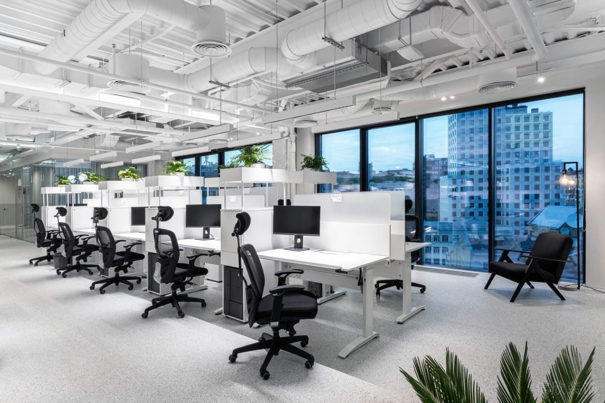 包豪斯工業(yè)風(fēng)純白研發(fā)辦公室裝修設(shè)計(jì)