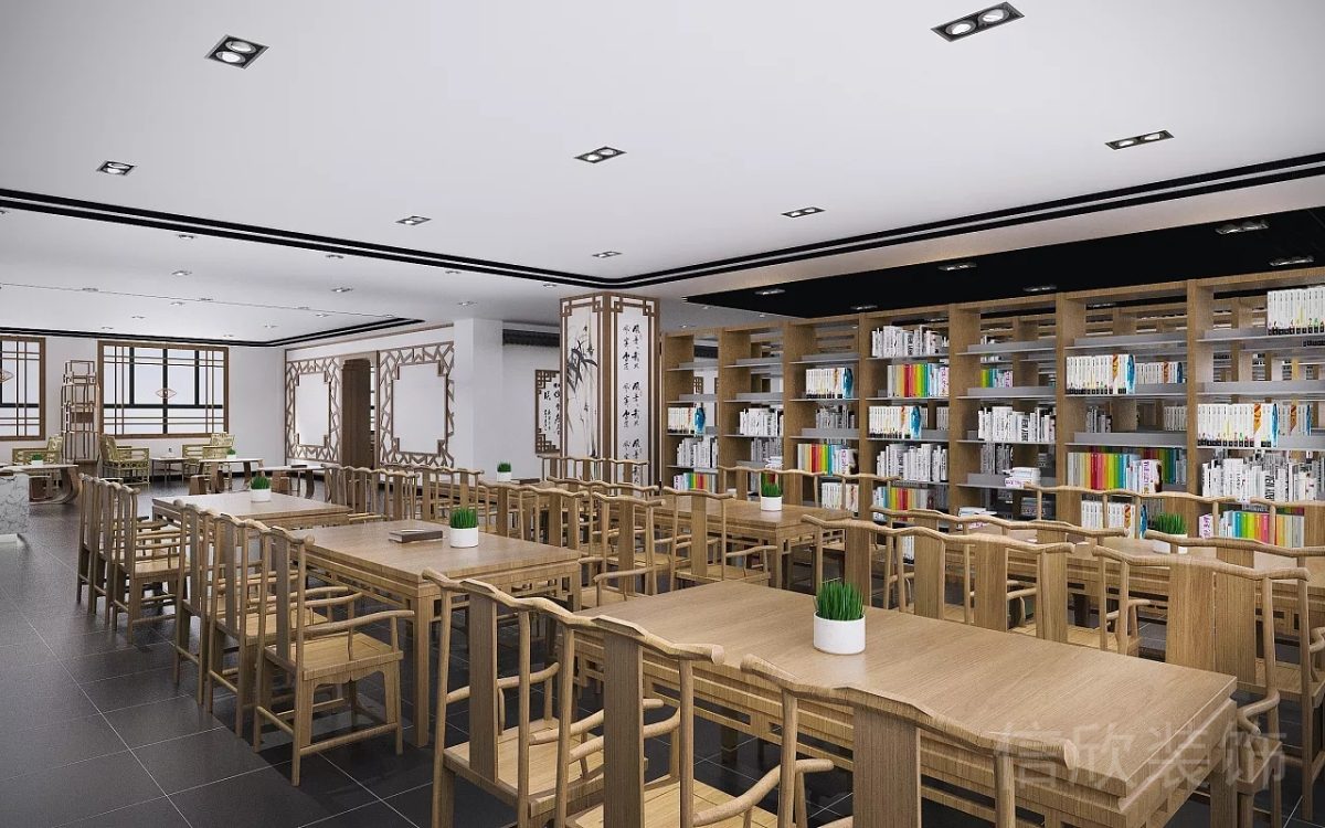 榫卯非遺木質家居多人閱讀區(qū)