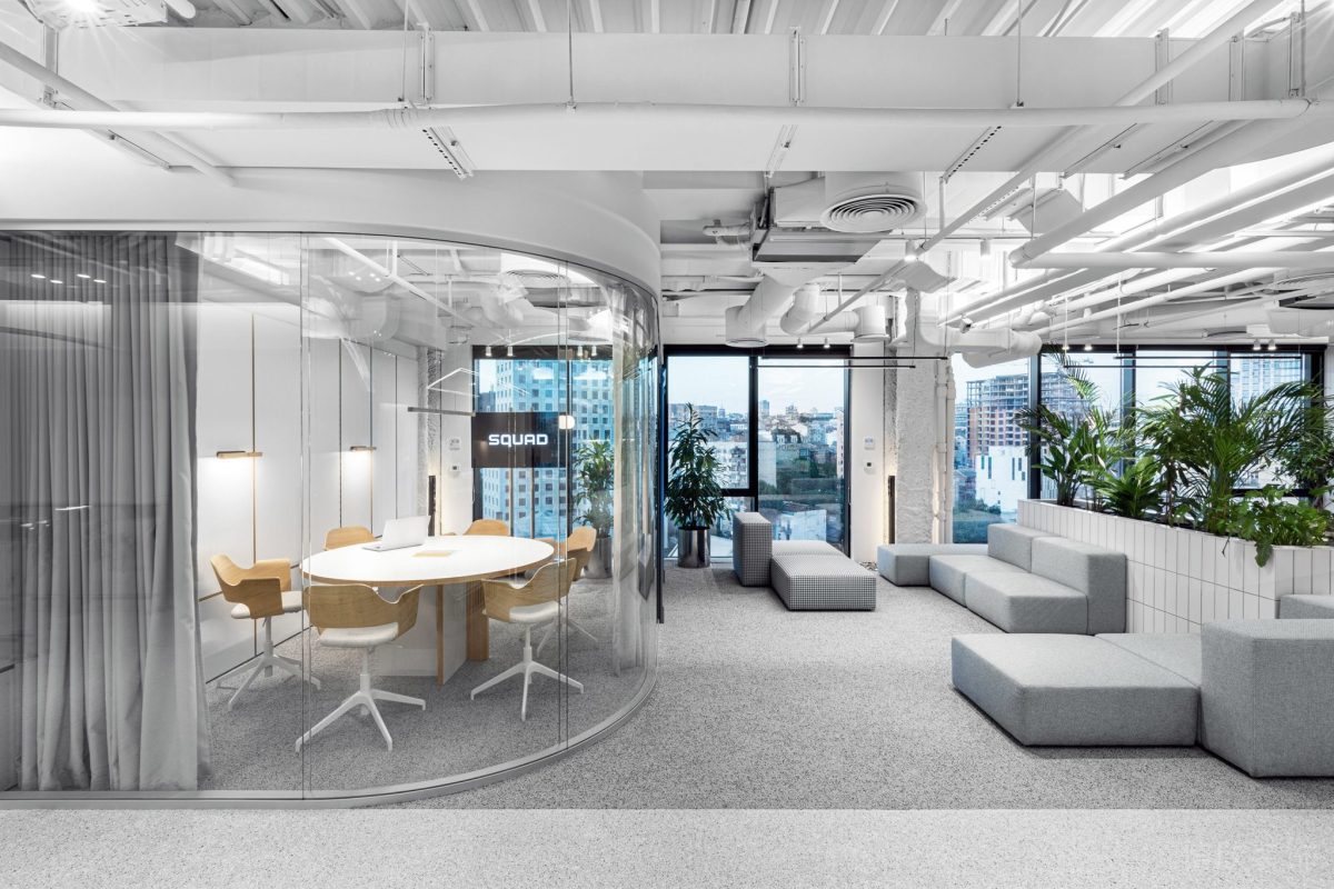 環(huán)形落地式玻璃交流室設(shè)計(jì)