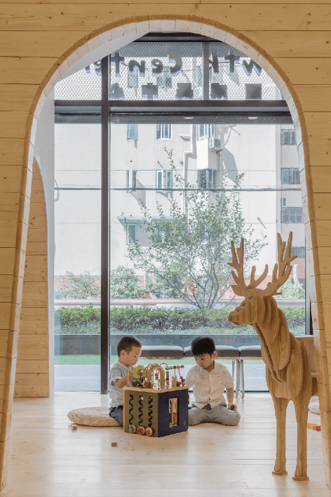 深圳南山區(qū)西麗少兒藝術(shù)興趣培訓(xùn)學(xué)校拱形門(mén)洞設(shè)計(jì)圖