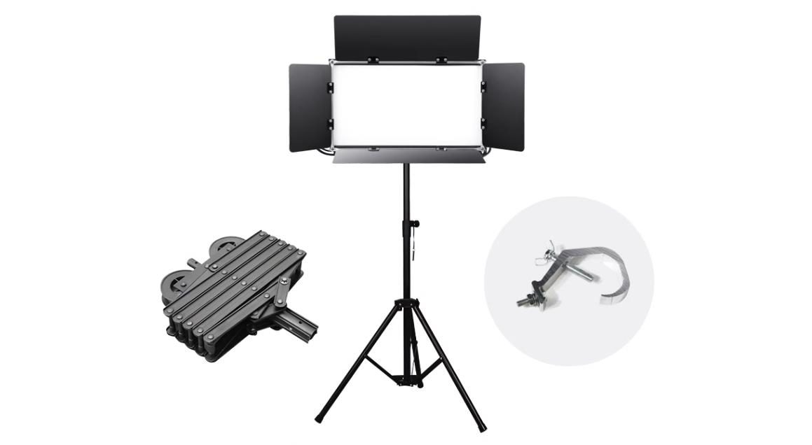 直播間演播室三基色補(bǔ)光燈落地三角支架