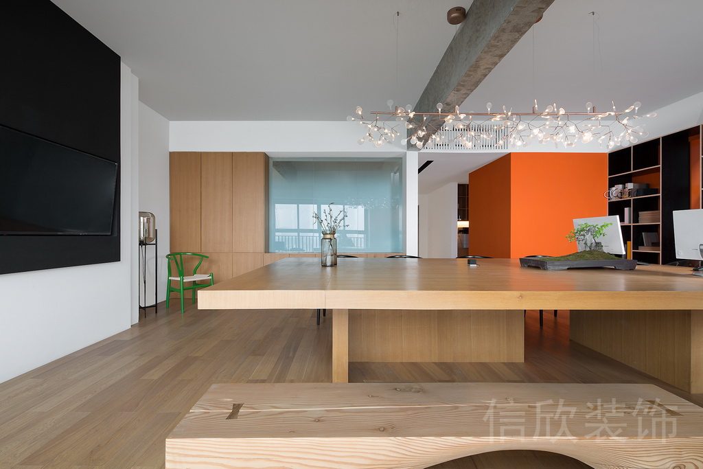 原木簡(jiǎn)約風(fēng)辦公室裝修效果圖