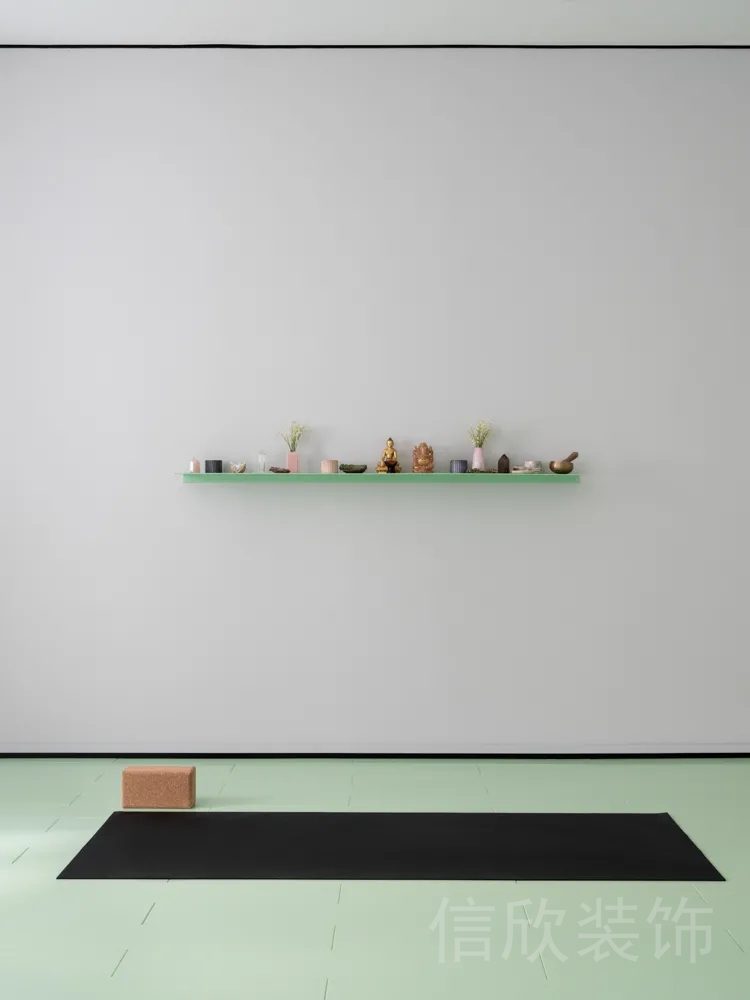 簡(jiǎn)約風(fēng)懸空收納柜黑邊機(jī)構(gòu)裝修