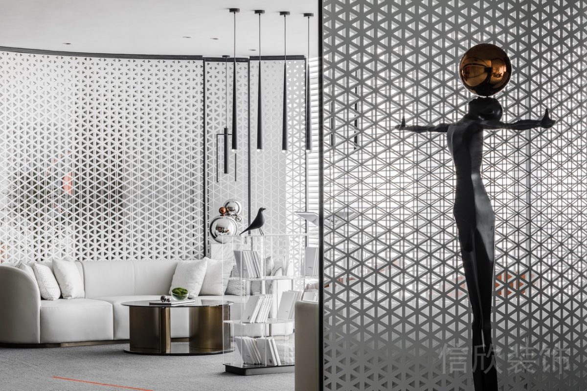 簡約球桿式吊燈設計效果圖