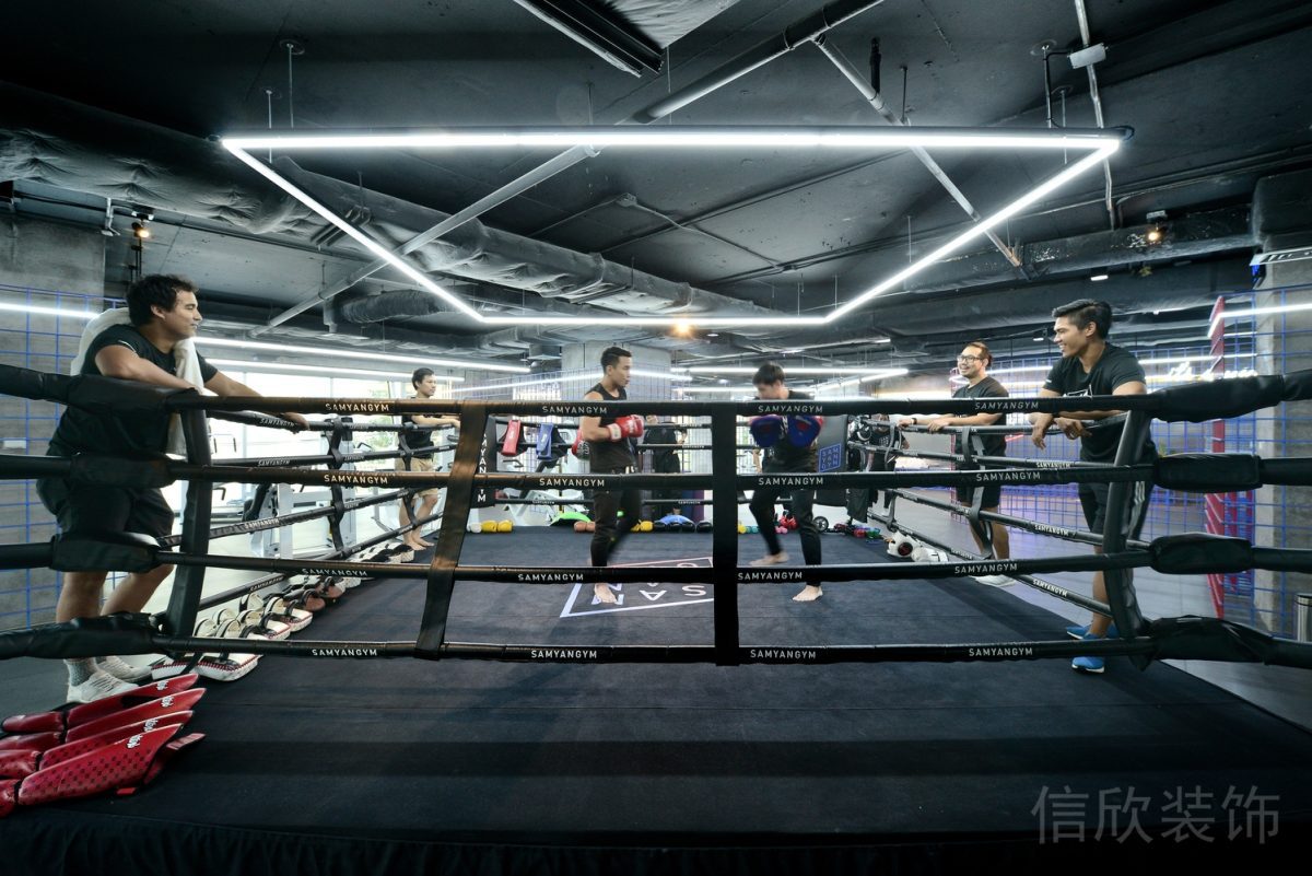 拳擊競(jìng)賽臺(tái)軟包彈力設(shè)計(jì)安全設(shè)施裝修效果圖