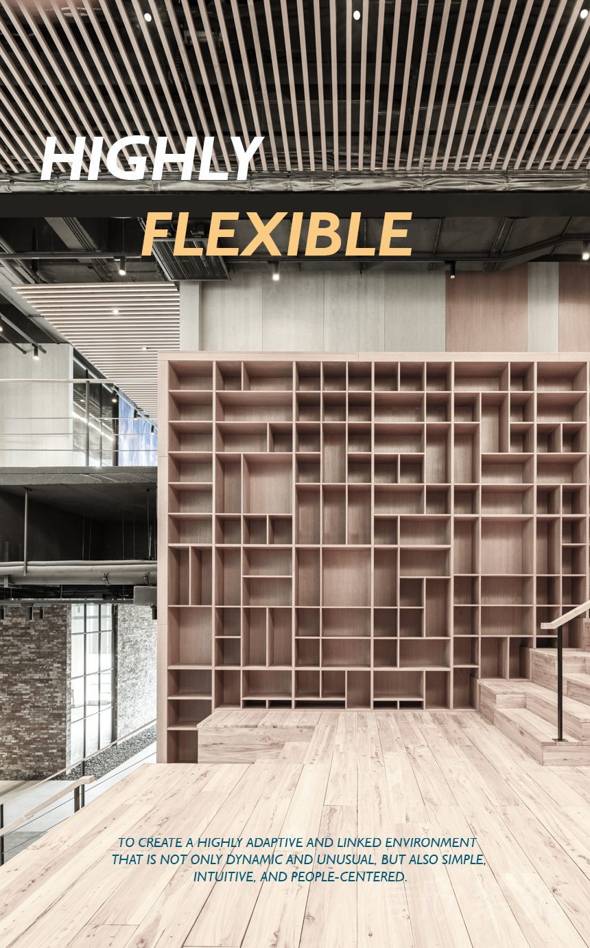 木質(zhì)多功能收納柜辦公室裝修設(shè)計