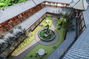 養(yǎng)老院中間庭院景觀