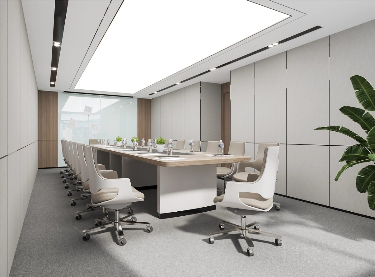 會(huì)議室裝修設(shè)計(jì)效果環(huán)形燈飾設(shè)計(jì)裝修地毯效果收納墻柜設(shè)計(jì)現(xiàn)代簡(jiǎn)約