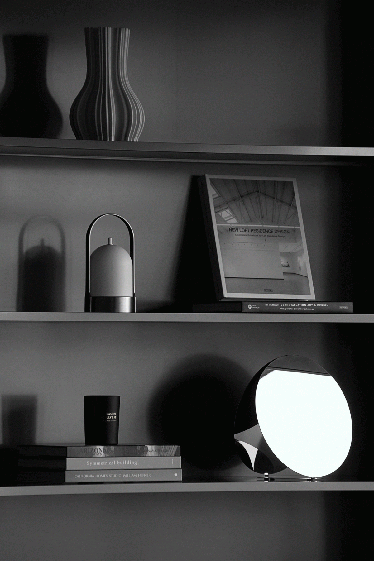 黑色置物架設(shè)計效果裝修辦公室金屬效果