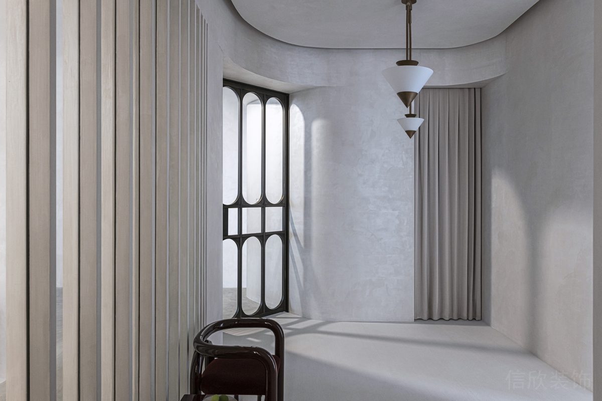 原木風辦公室裝修設(shè)計燈飾效果休息區(qū)效果圖