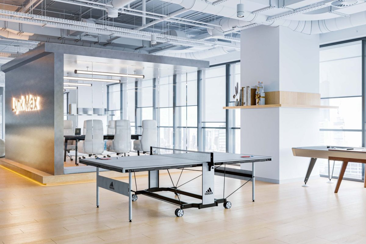 辦公室休閑娛樂區(qū)乒乓球臺(tái)