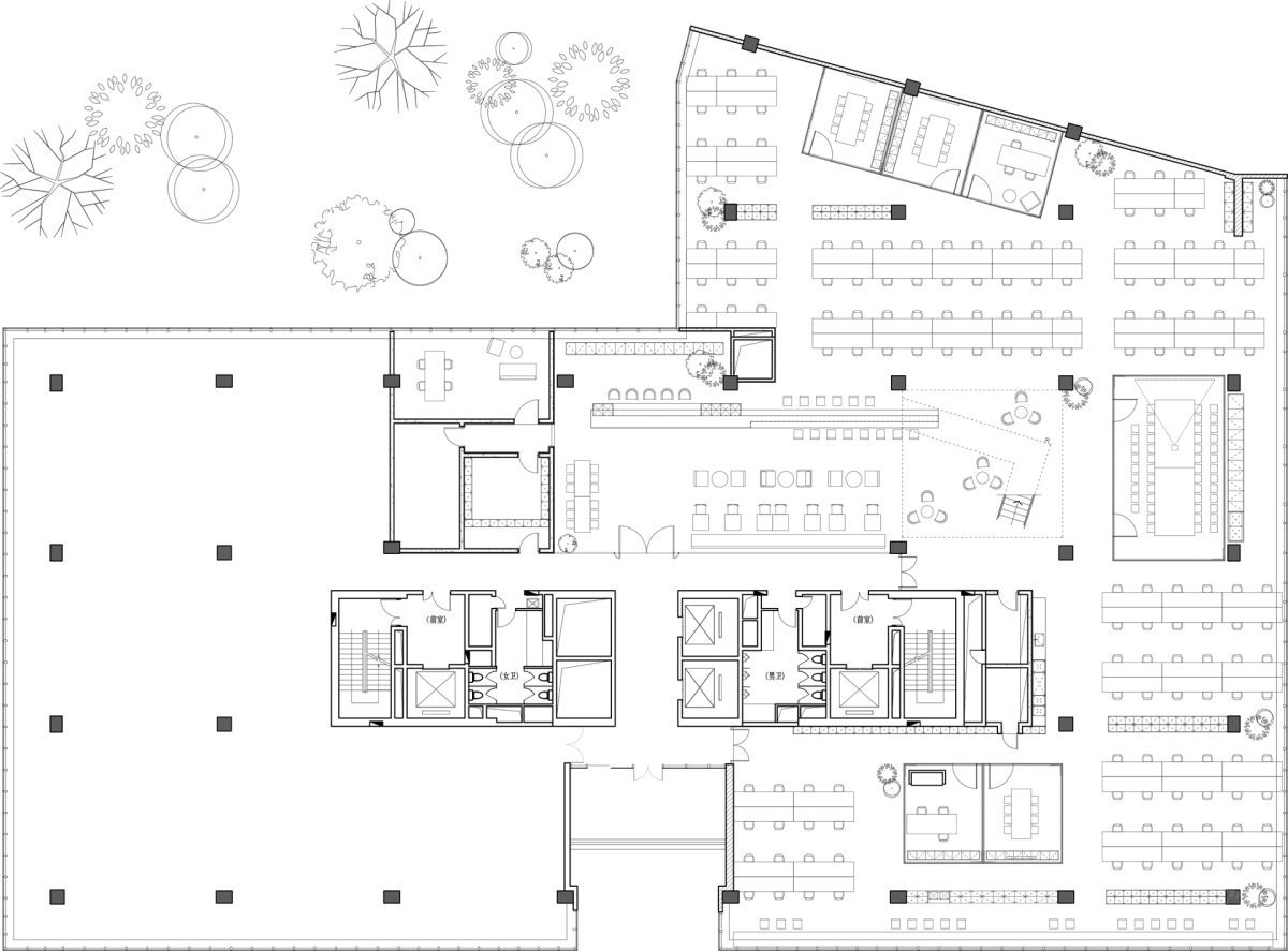 極致省錢辦公室裝修，平面布置圖